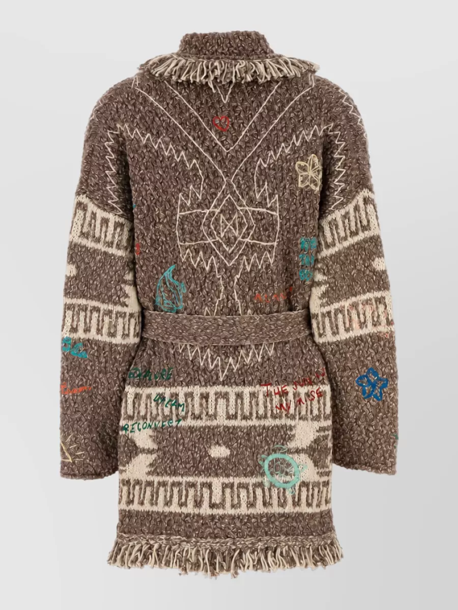 Alanui Embroidered Cotton Cardigan