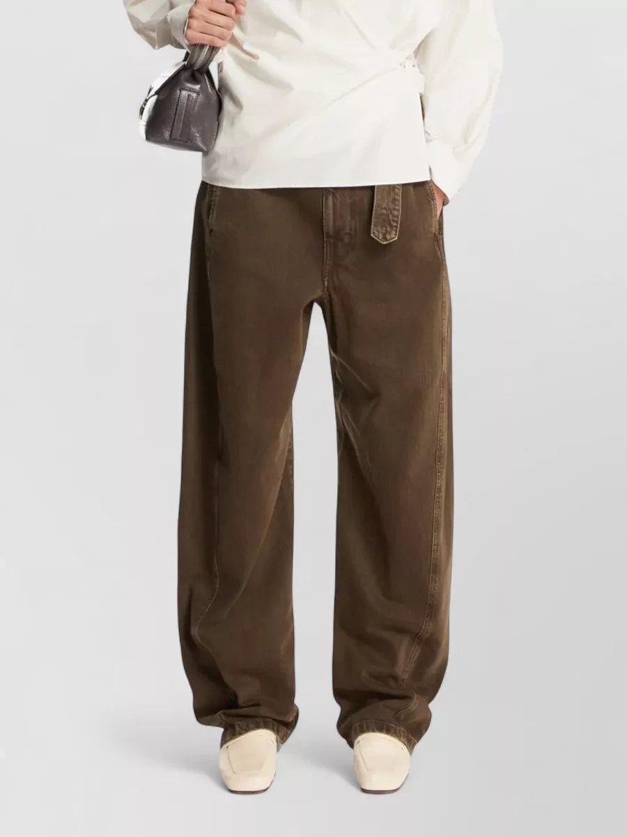 Lemaire Silk cotton asymmetric long sleeve shirt
