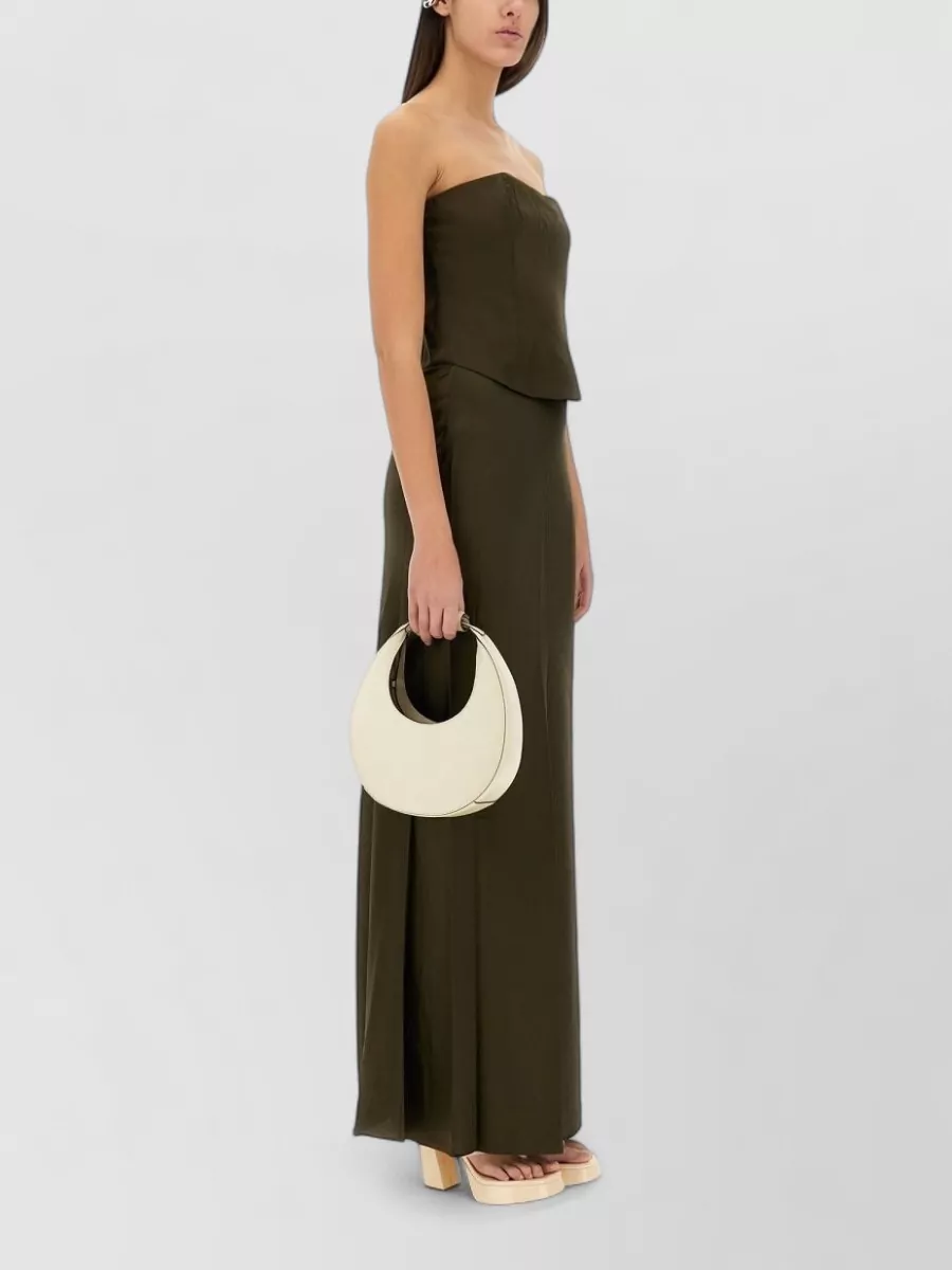 Staud Silk Midi Skirt