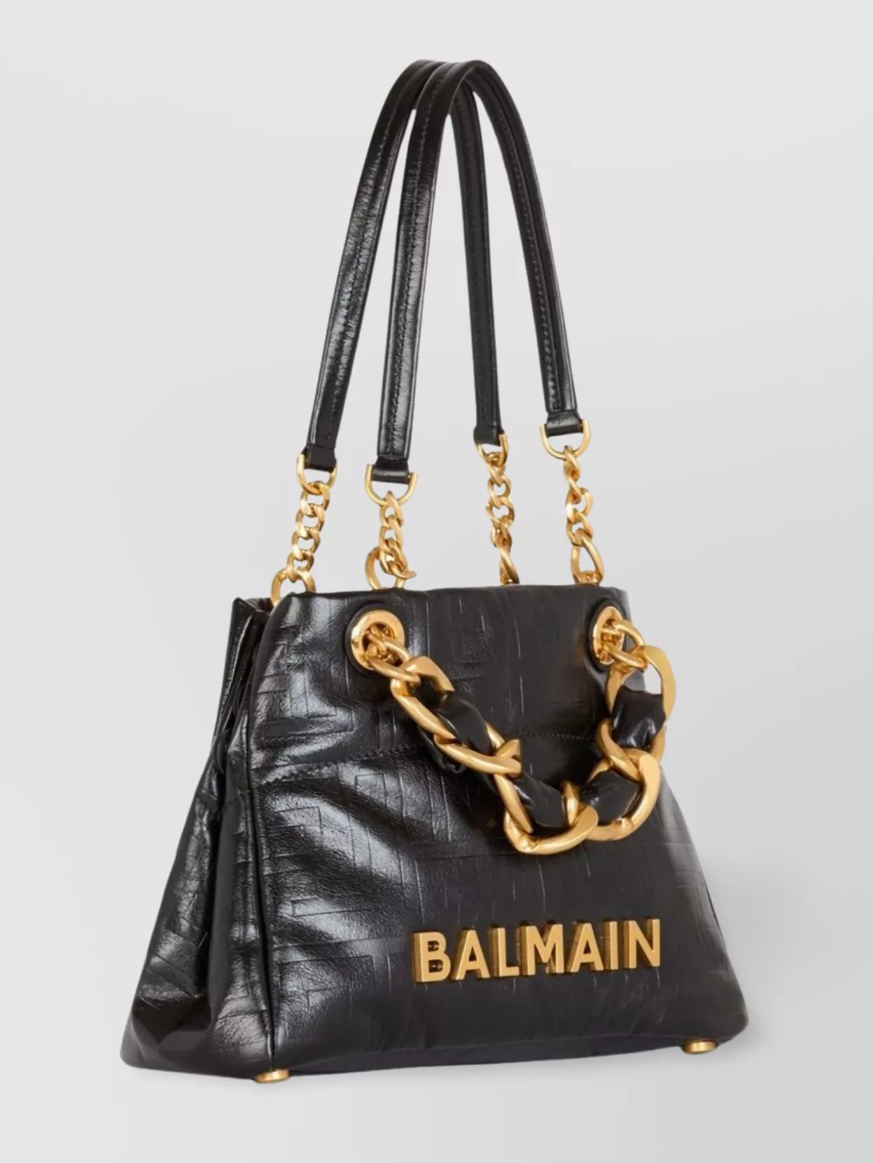 Balmain Monogram Eyelet Tote Bag