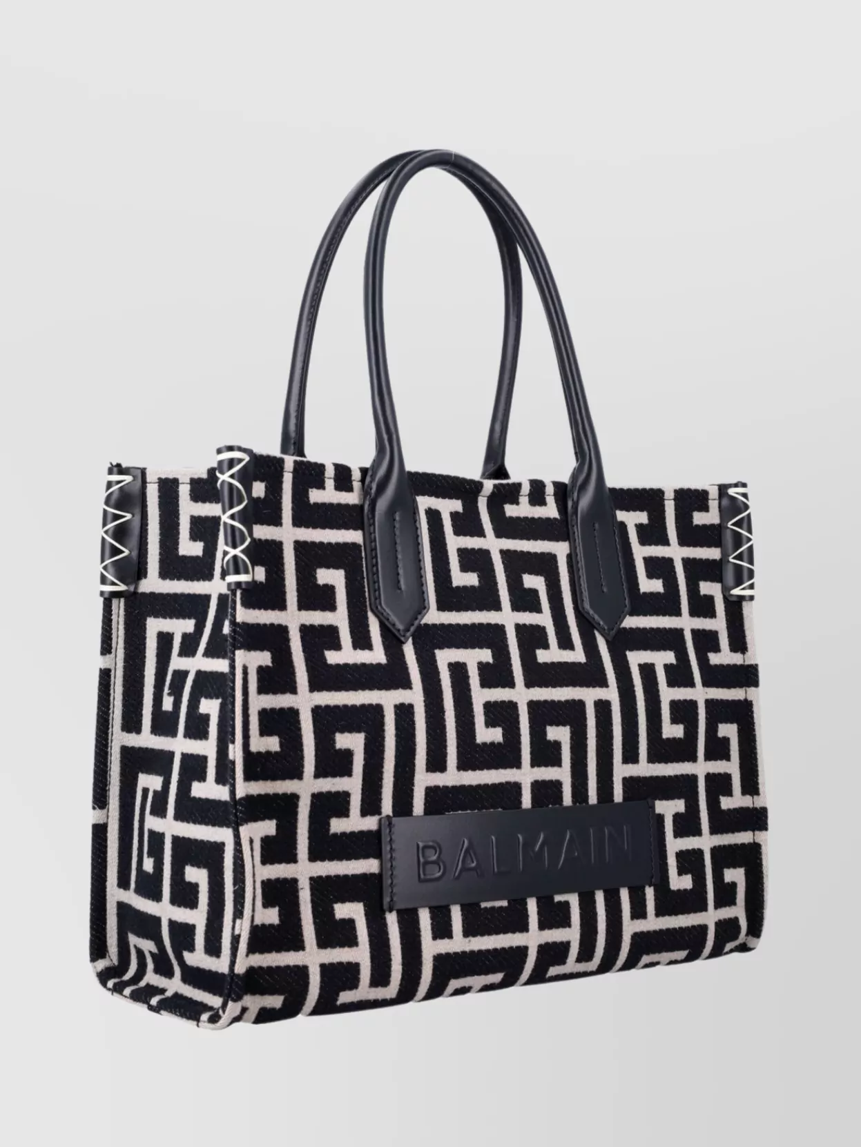 Balmain Monogram Geometric Tote Bag Gold