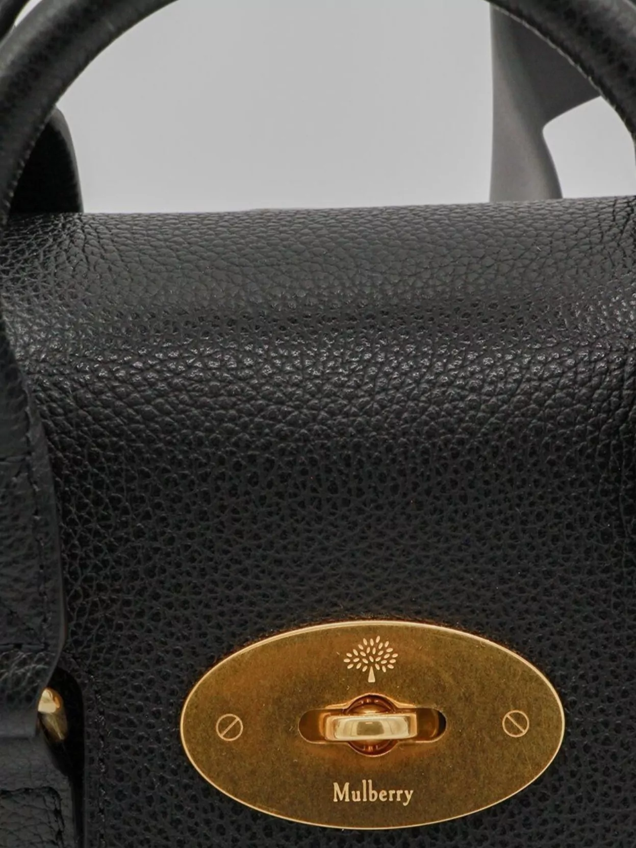 Mulberry Structured Leather Cross-Body Bag Top Handle