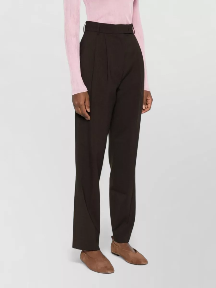 The Frankie Shop Pleated Straight-Leg Suit Trousers