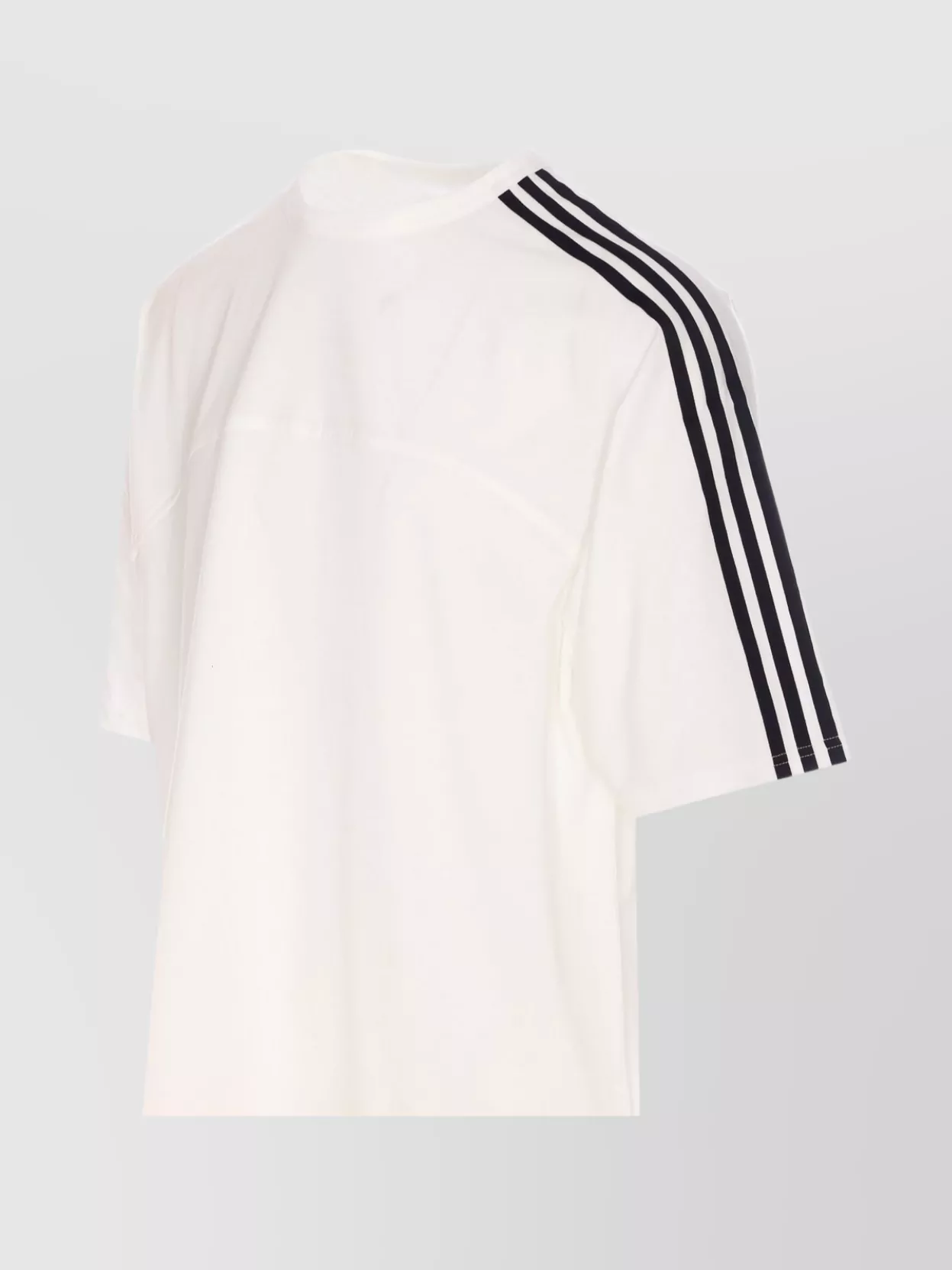 Y-3 Crewneck Oversize T-Shirt Striped Detail