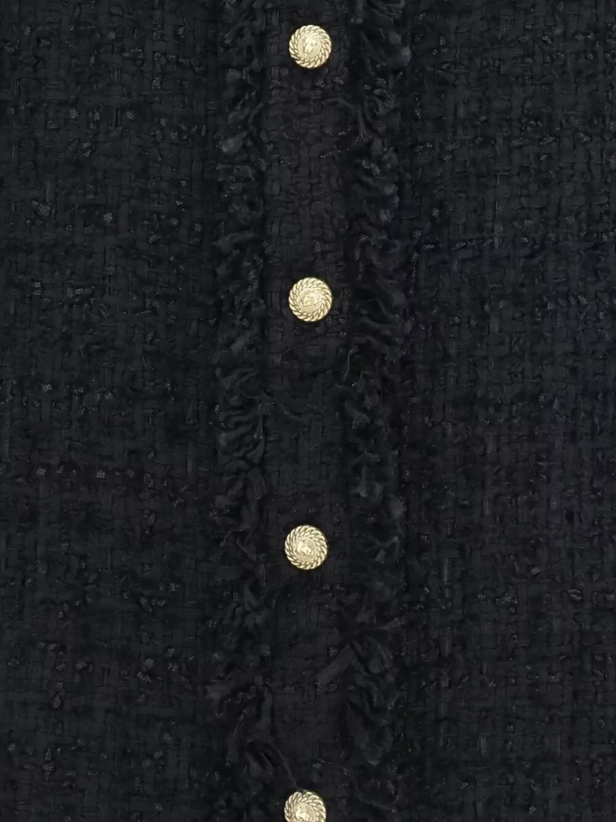 Balmain Tweed Straight-Fit Shirt Jacket