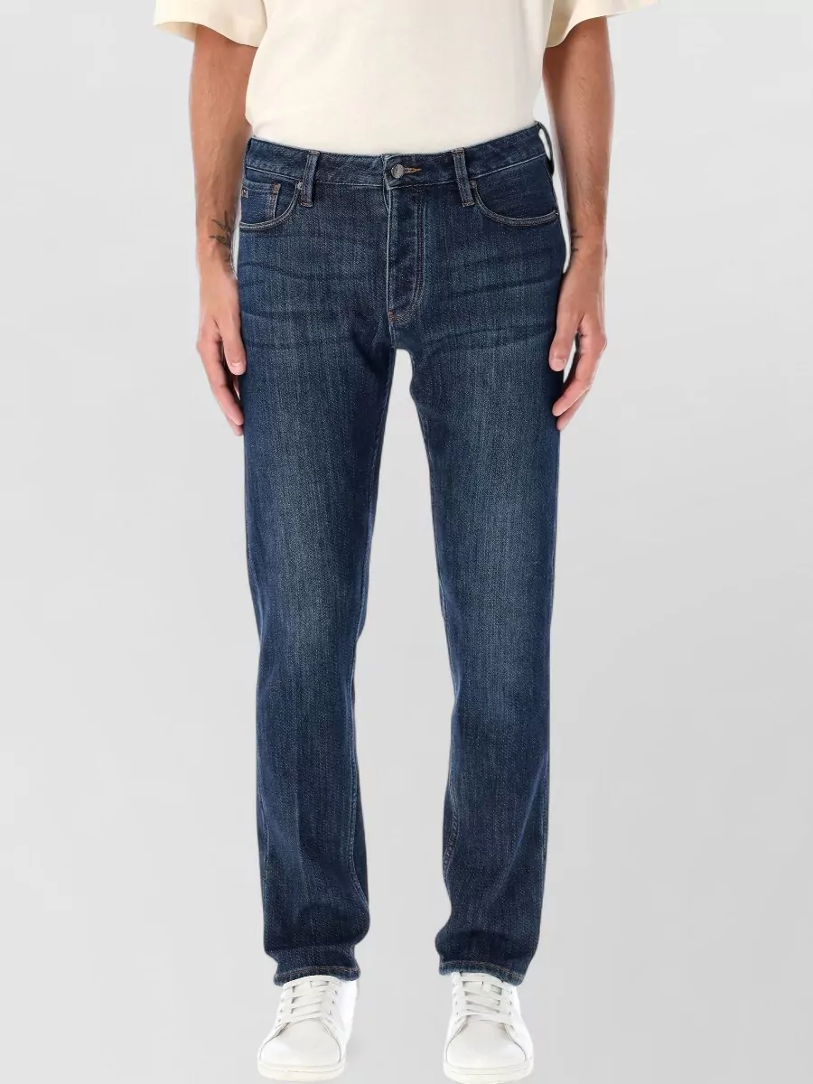 Emporio Armani Denim Slim-Fit Straight-Leg Jeans