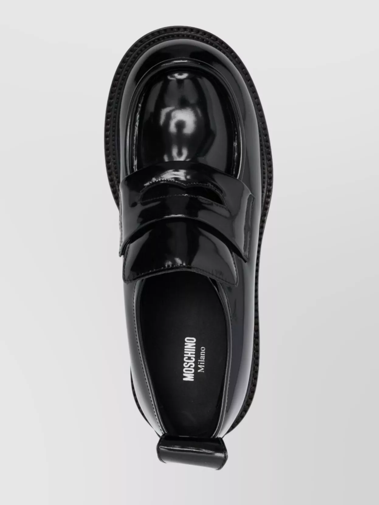 Moschino Glossy Finish Lace-Up Brogues