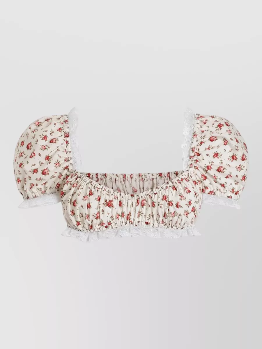 Dolce&Gabbana Rose print cotton poplin blouse