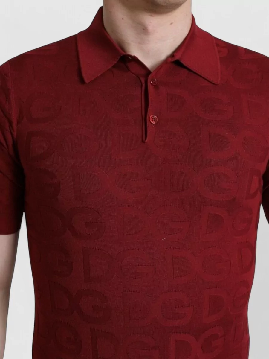 Dolce&Gabbana Silk Short-Sleeve Polo Shirt