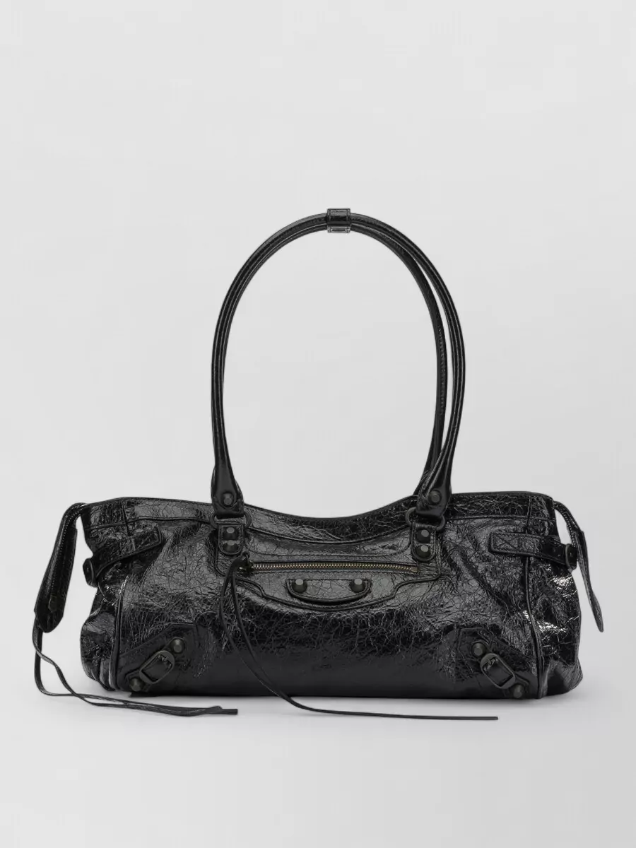 Balenciaga le city east west lamb leather shoulder bag