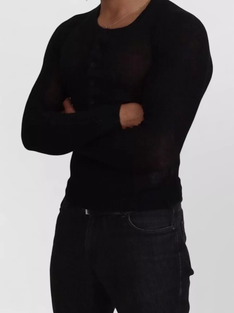 Dolce&Gabbana Cashmere Button Henley Sweater