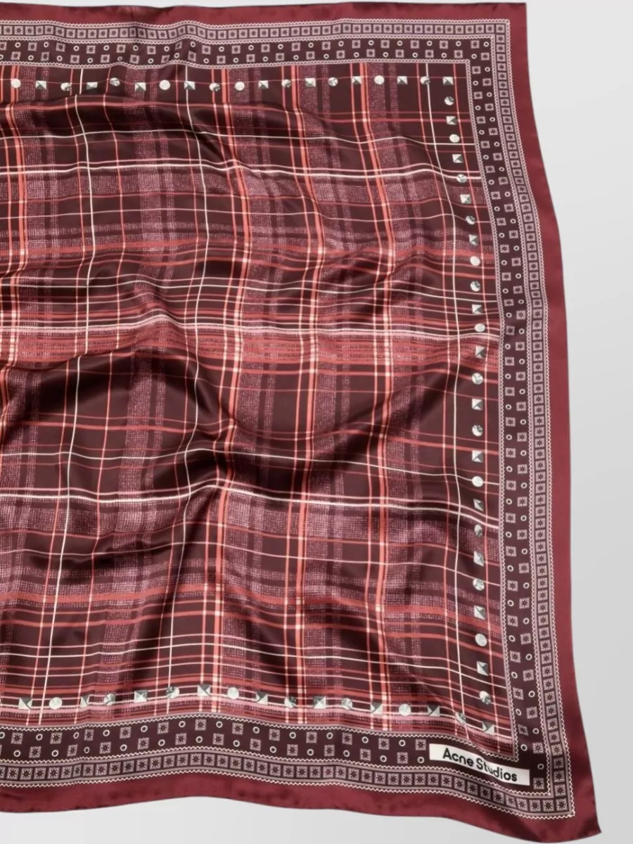 Acne Studios Checked Silk Scarf