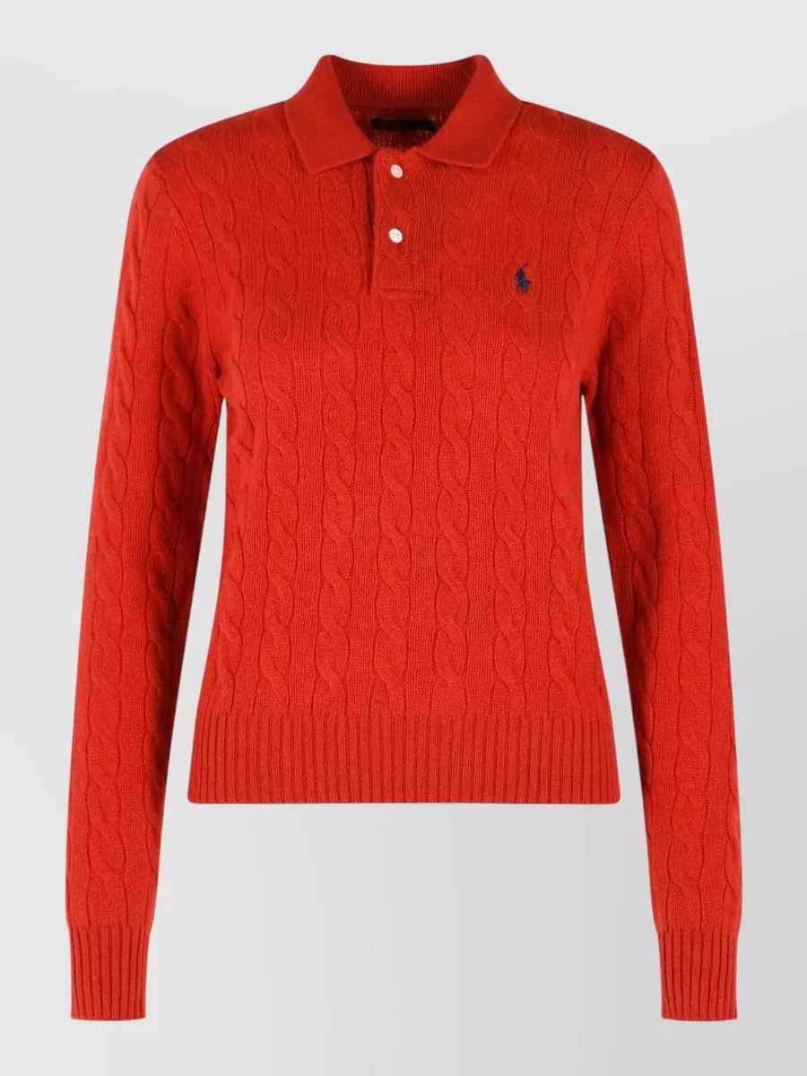 Polo Ralph Lauren cable-knit wool cashmere sweater