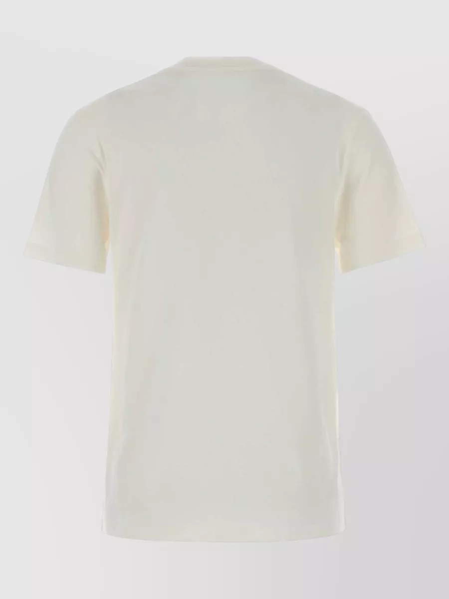 Jil Sander Soft Cotton Crew Neck Short Sleeve T-shirt In White