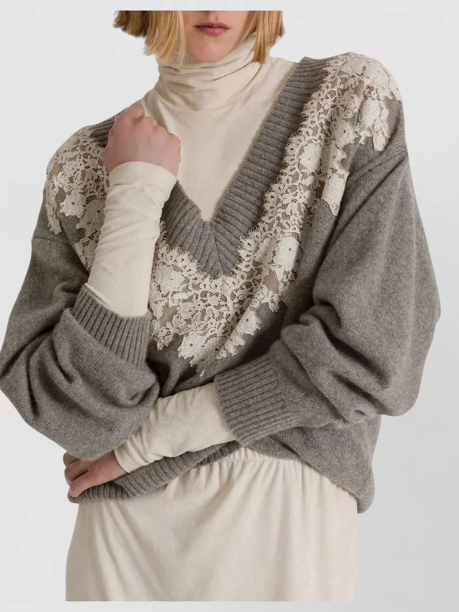 Alberta Ferretti Cashmere Wool Sweatshirt
