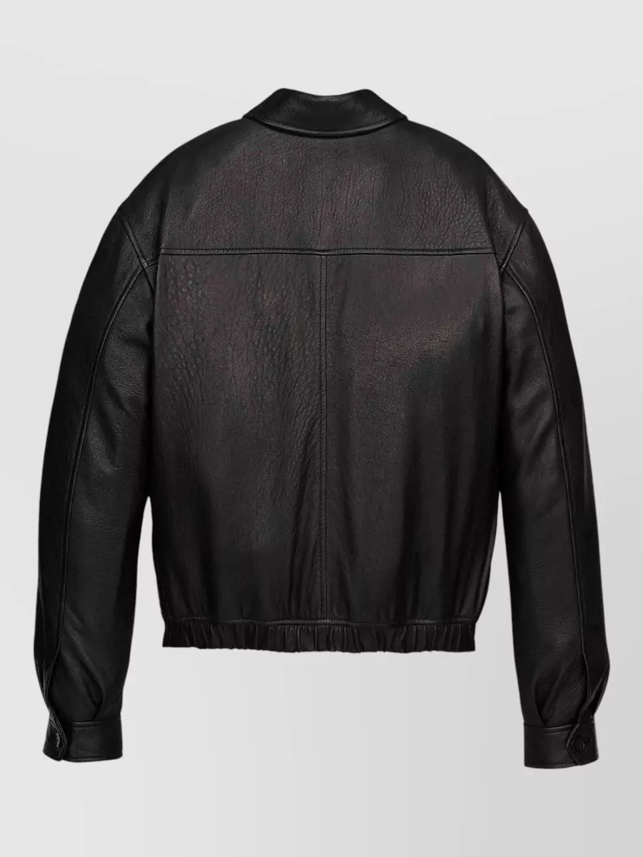 Saint Laurent Leather Short Jacket