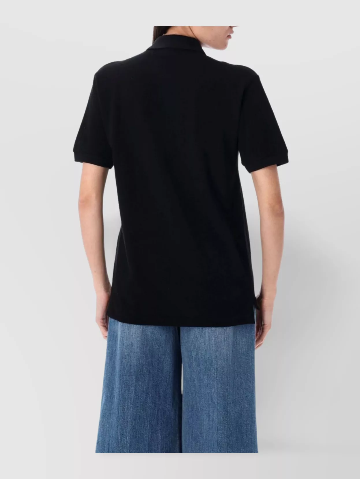 Comme Des Garçons Play Heart Embroidered Polo Collar Short Sleeves