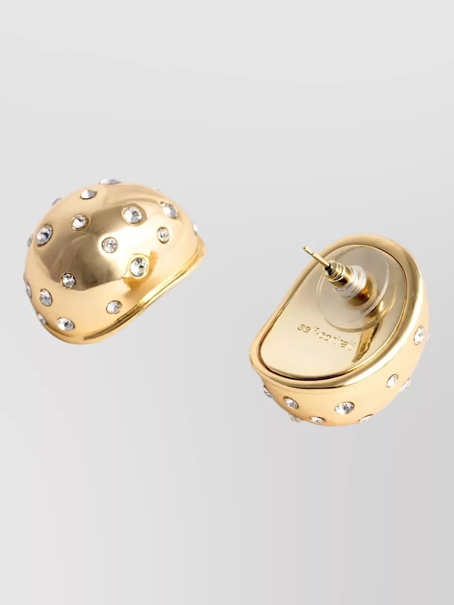 Self-Portrait crystal embellished stud earring