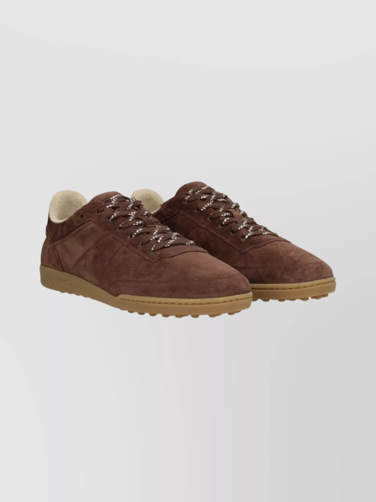 A.p.c. Suede Sneakers With Rubber Sole Design