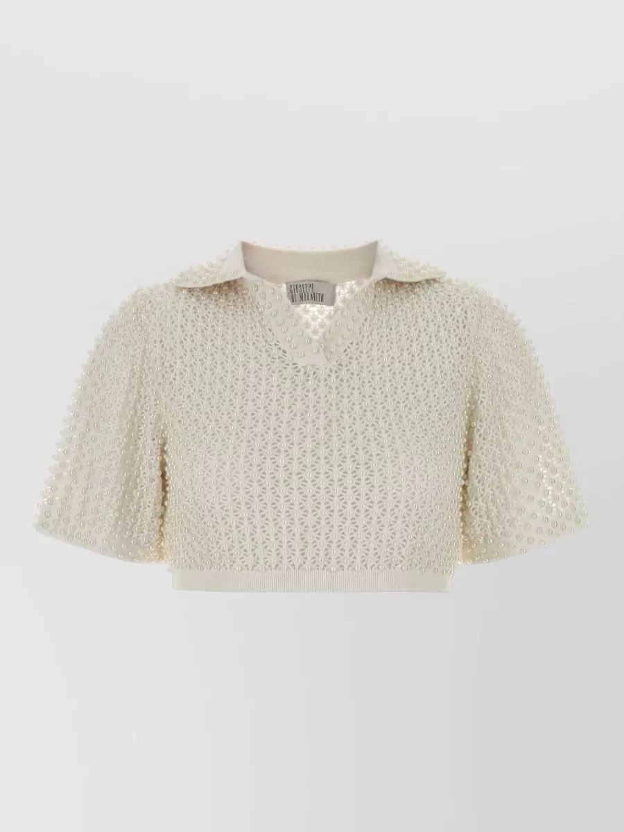 Giuseppe Di Morabito crochet polo shirt