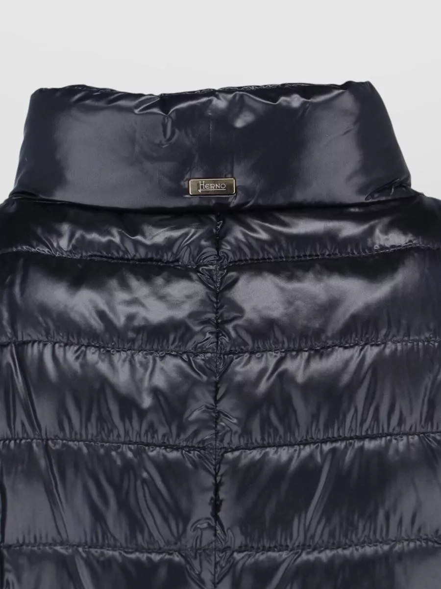 Herno High Collar Long Sleeves Quilted Jacket