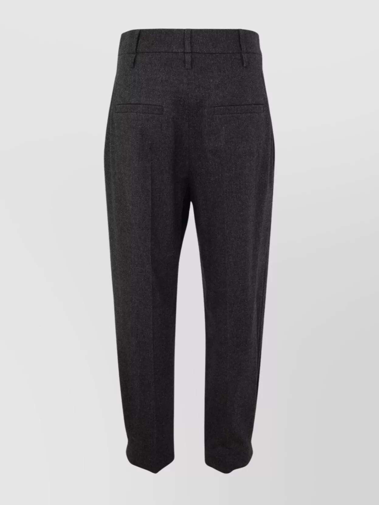 Brunello Cucinelli Monili Embellished High-Rise Tapered Trousers