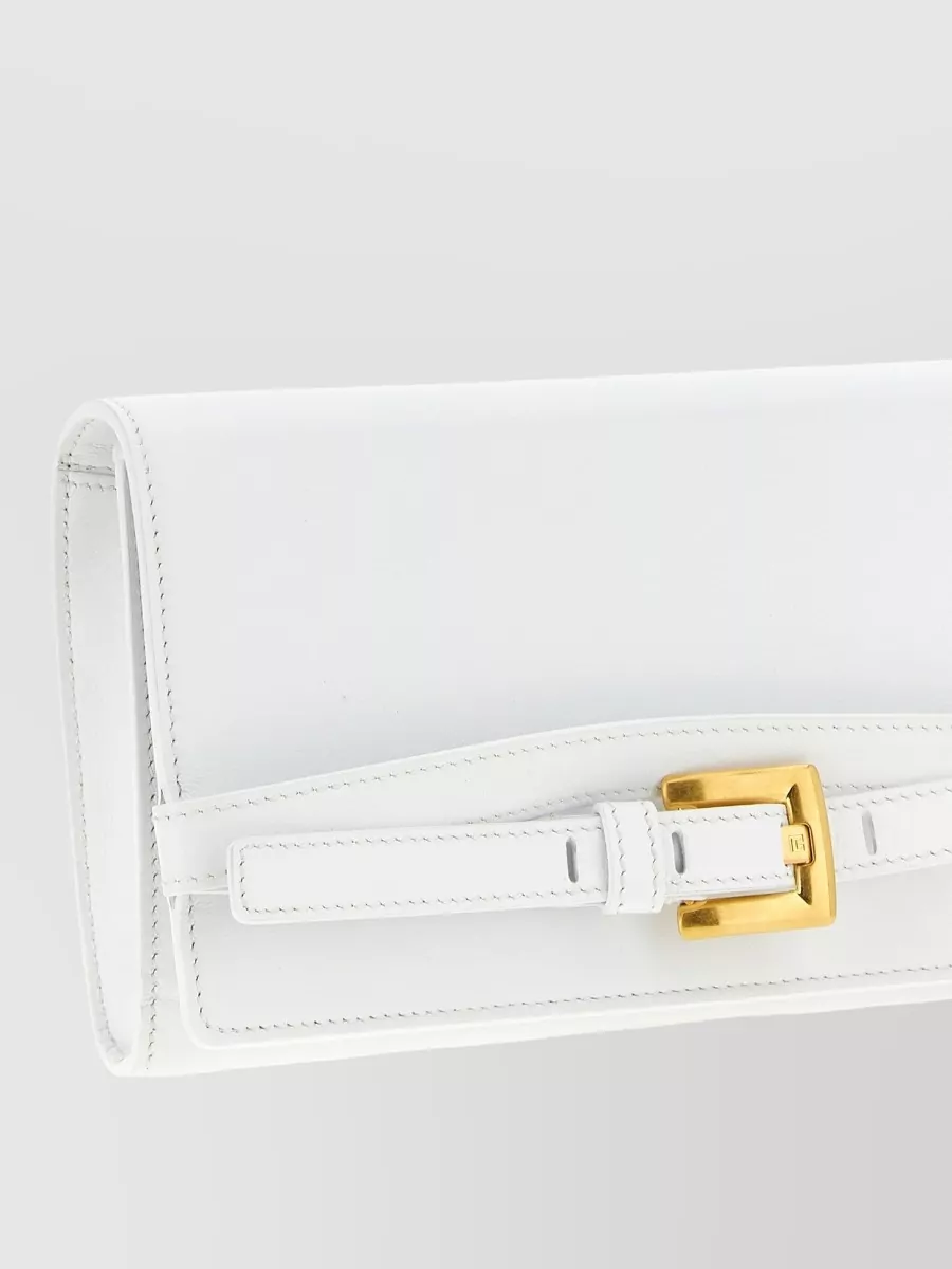 Balmain Shuffle Wallet Chain Strap Buckle Detail
