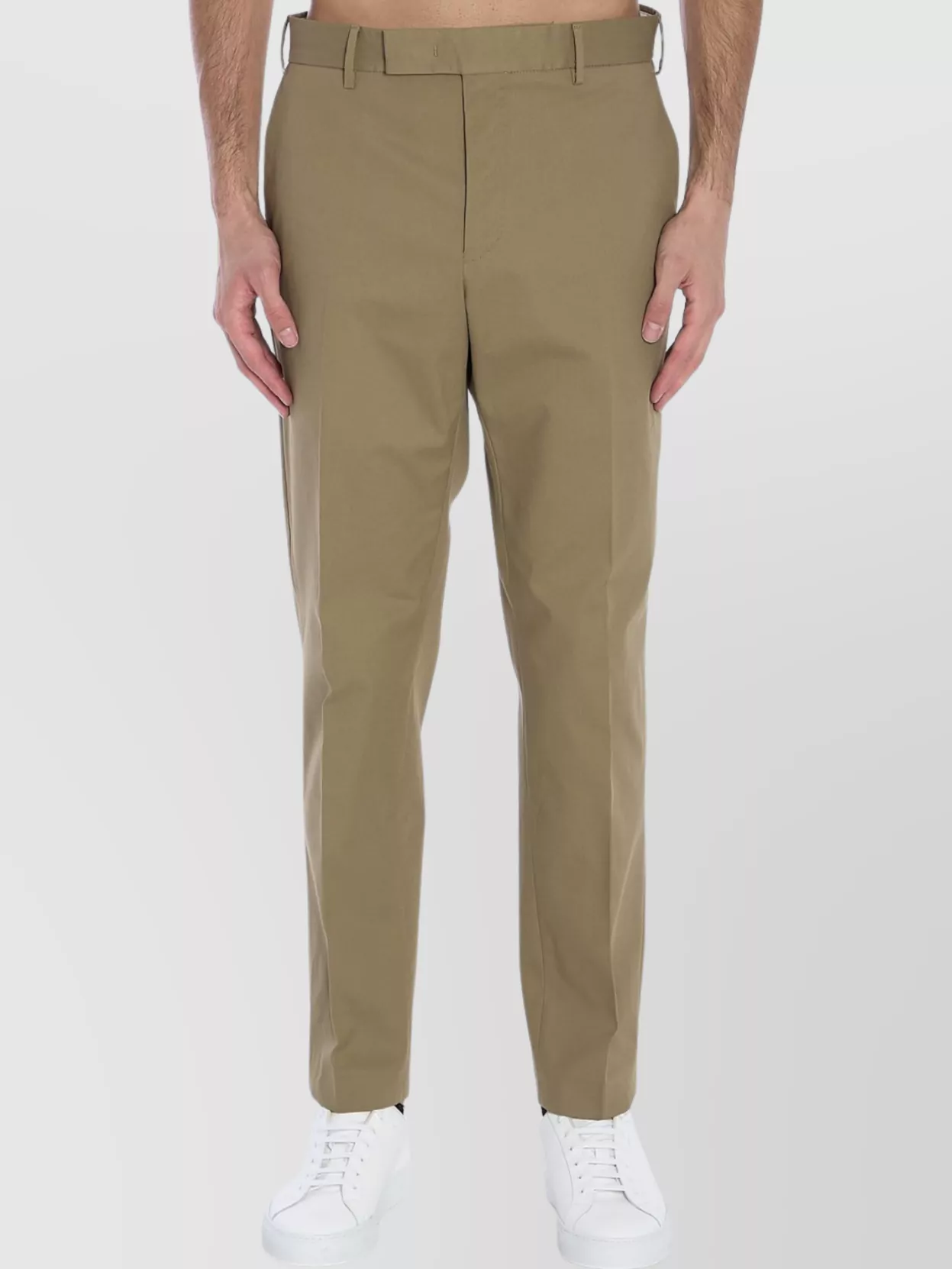 Pt Torino Tailored Trousers With Rear And Side Pockets In Green