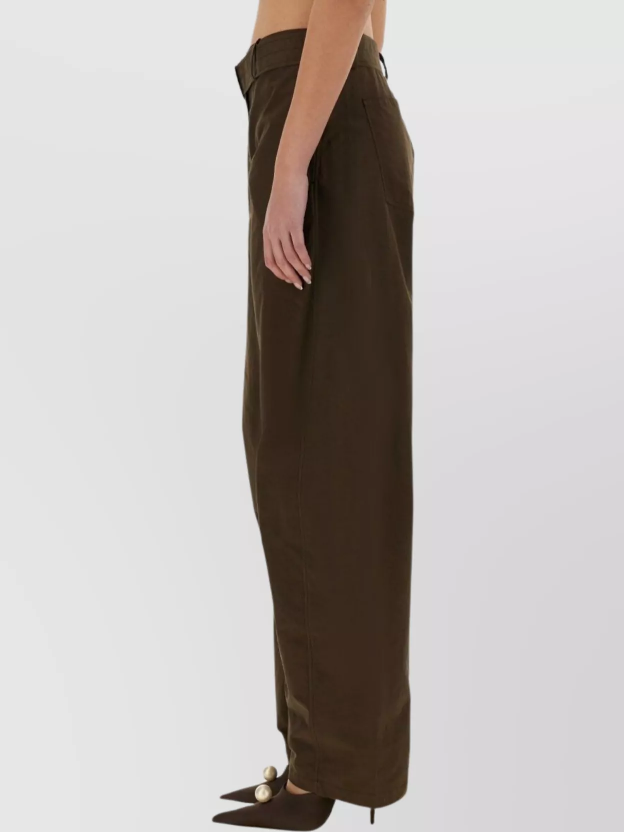 Shop Magda Butrym Wide-leg Trousers And Belt