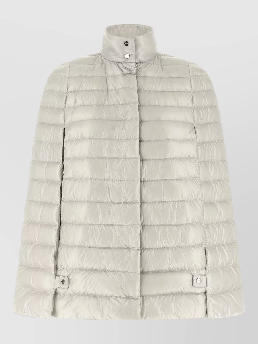 Herno down quilted cape puffer jacket