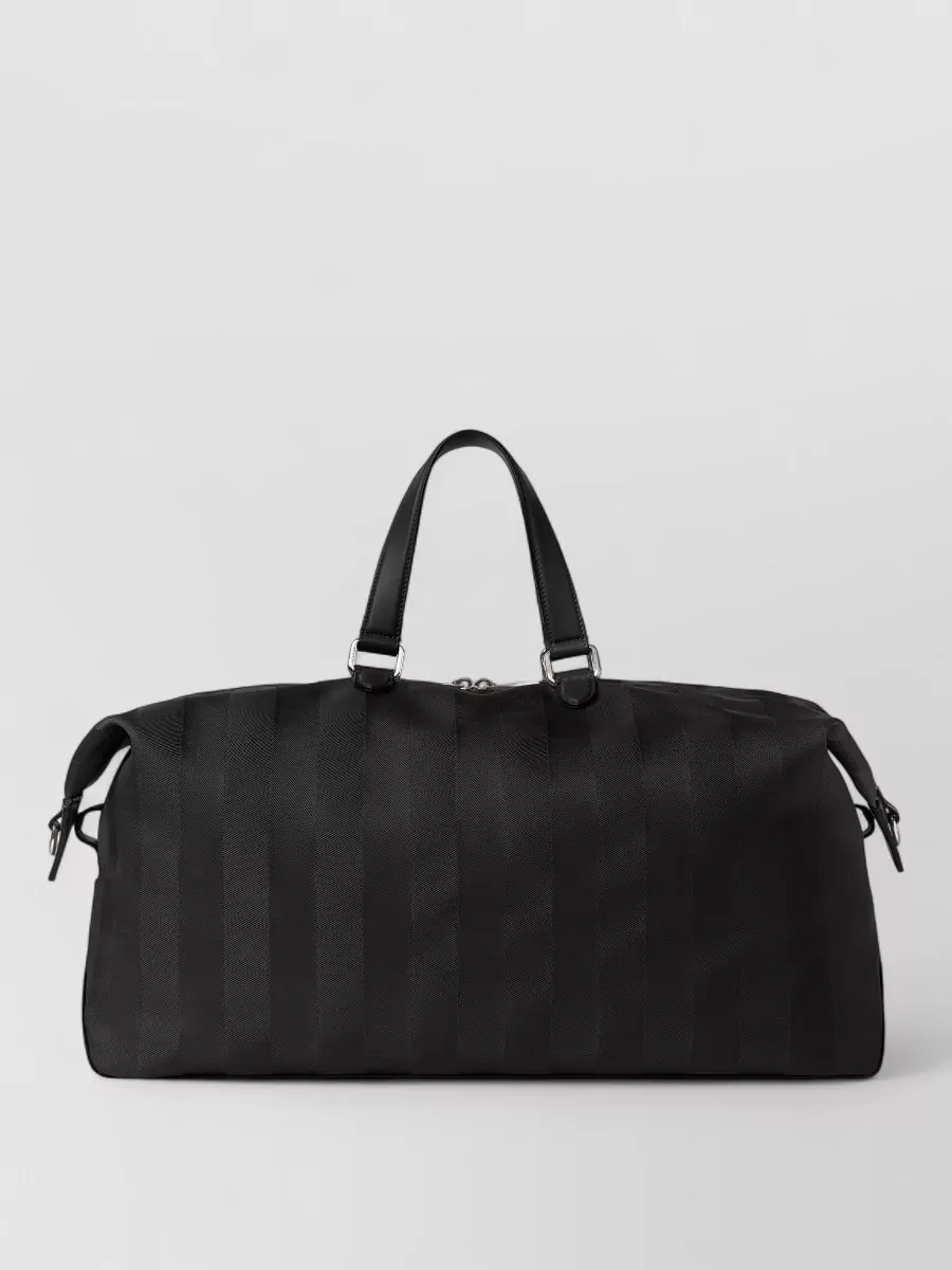 Fendi pequin nylon duffel bag