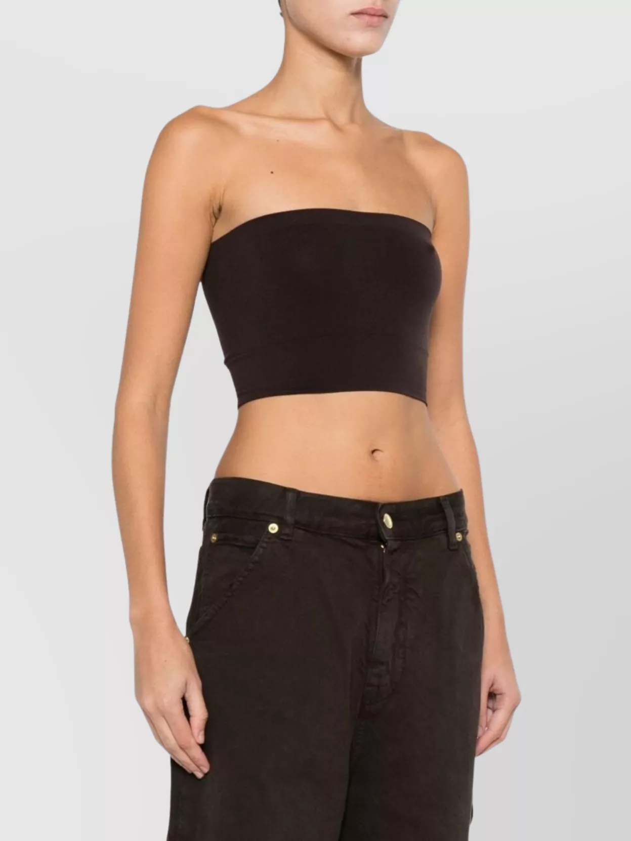 Wolford Strapless Cropped Seamless Stretch Top
