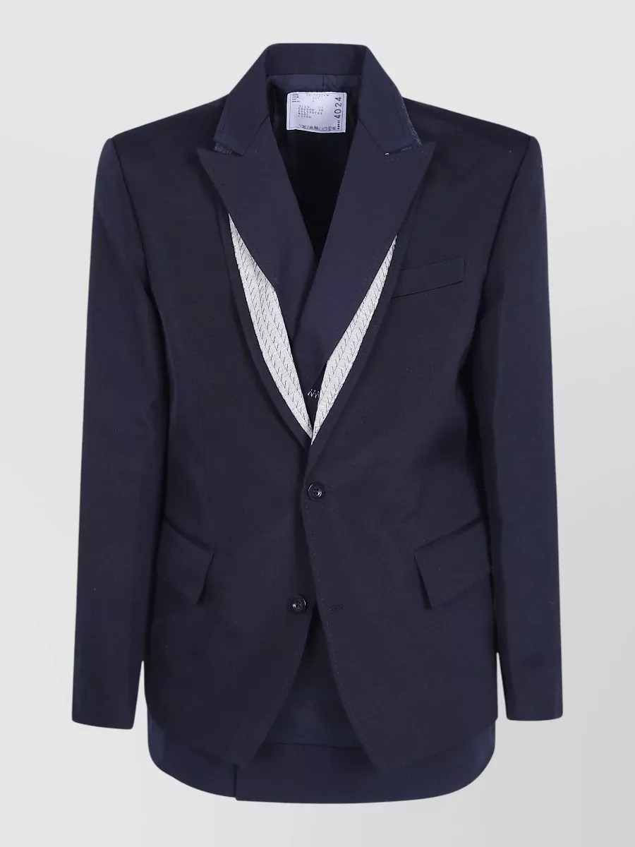 Sacai silk suit jacket
