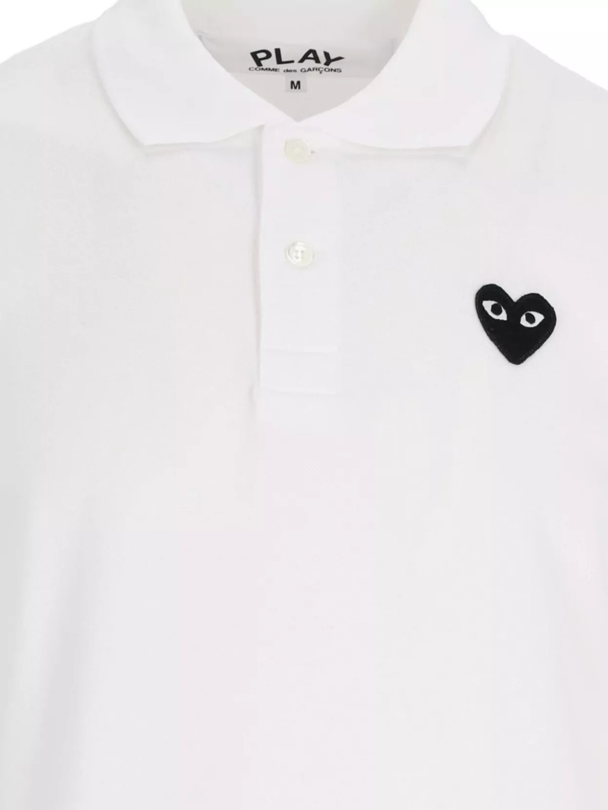 Comme Des Garçons Play Short Sleeves Polo Collar Top