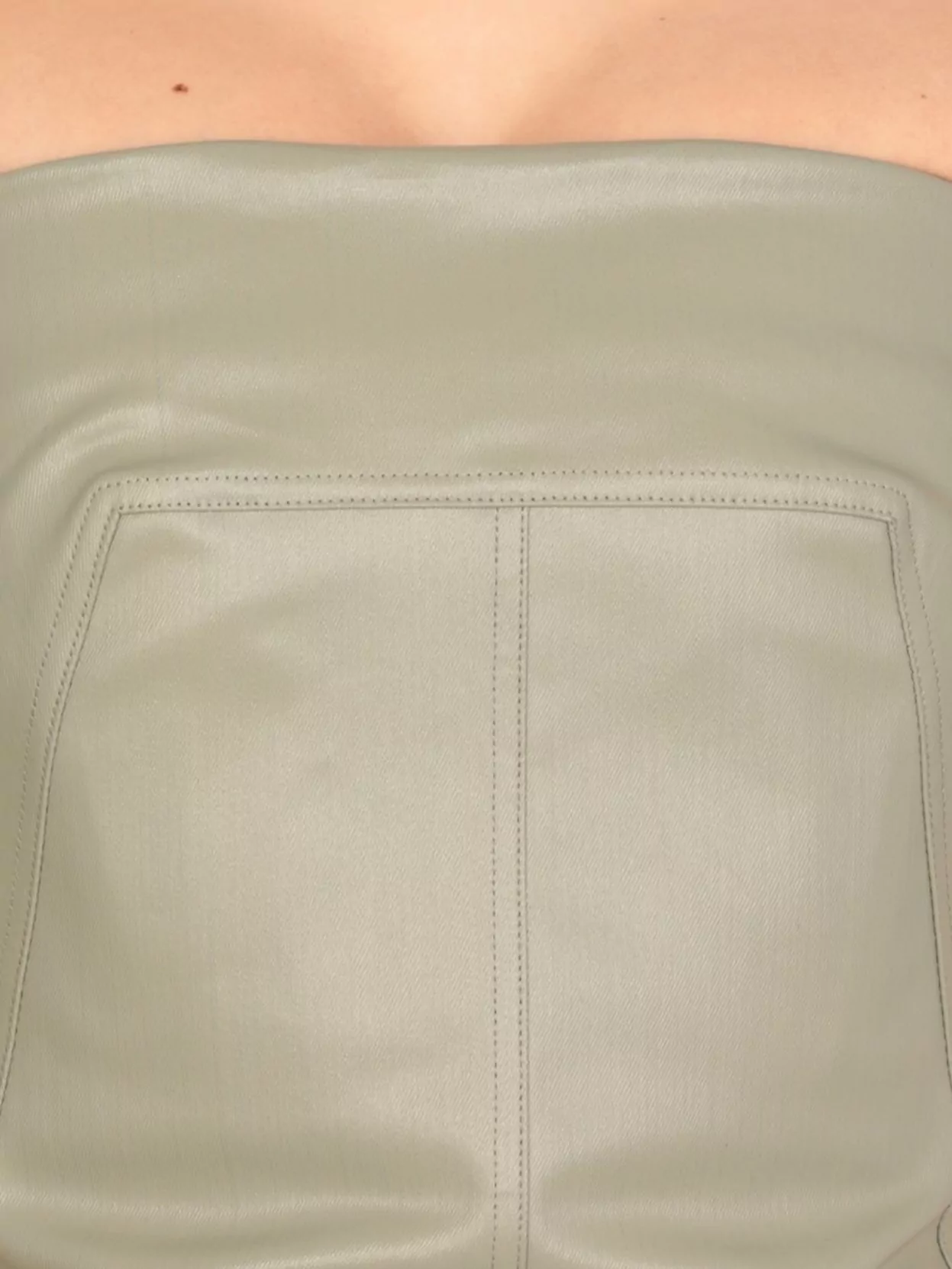 Rick Owens Fitted Silhouette Panel Detailing Straight Neck Design