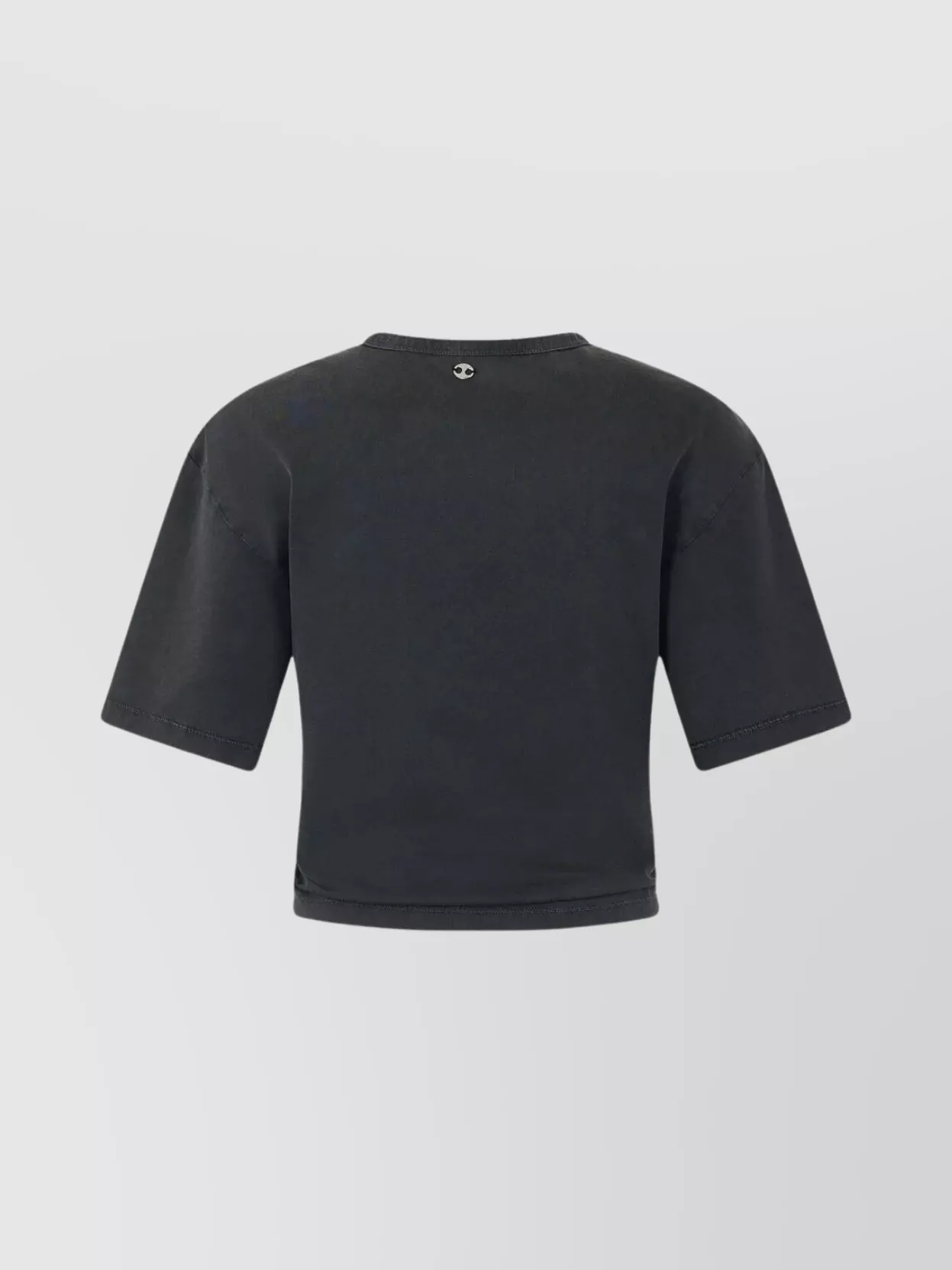 Paco Rabanne Graphic Print Cropped T-Shirt With Ring Detail