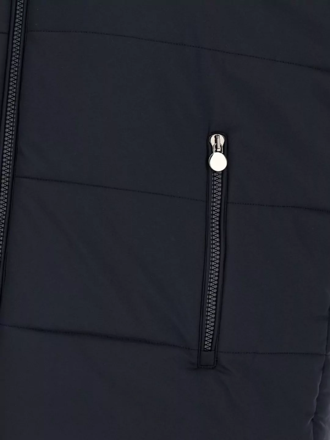Kiton Hooded Padded Vest With Side Zip Pockets