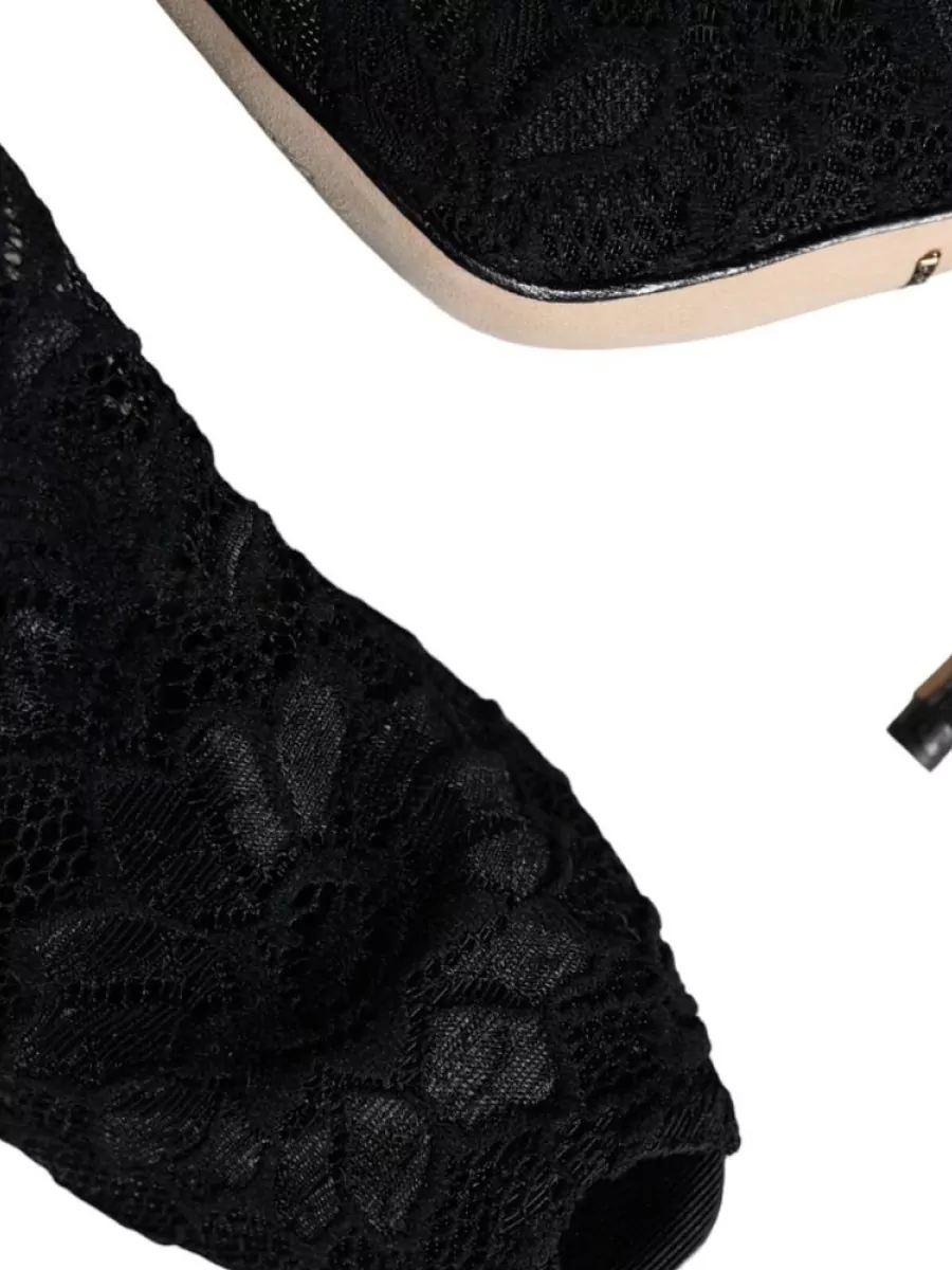 Dolce&Gabbana Lace Mid-Calf Boots