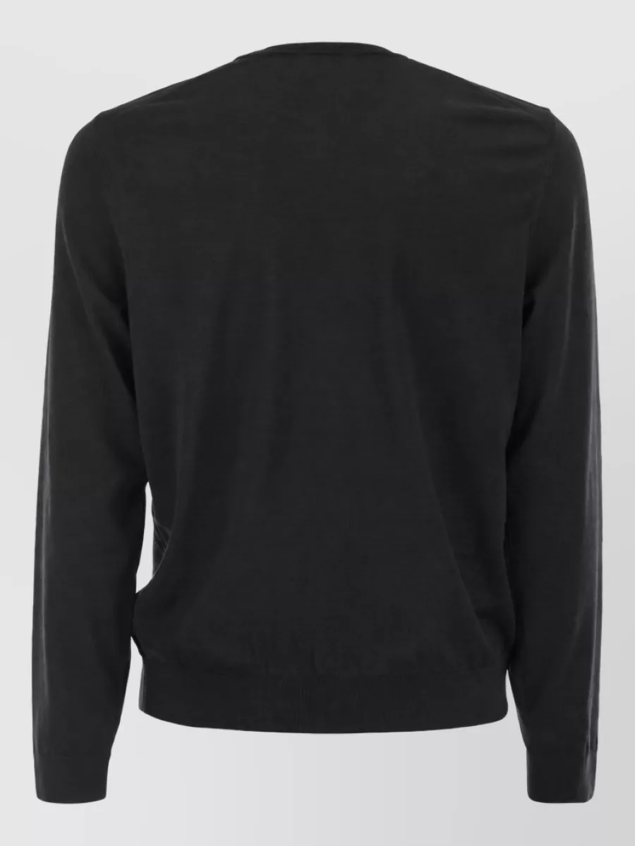 Boss Wool Slim-Fit Crew-Neck Jumper