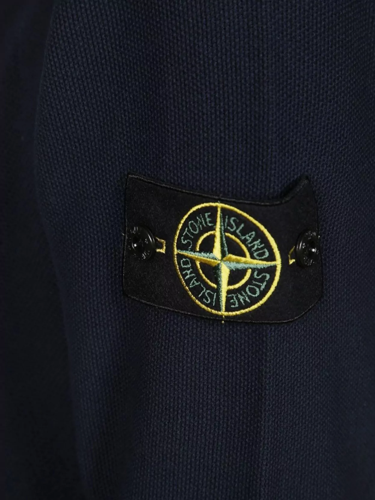 Stone Island Ribbed Neck Crew With Cuffs And Hem