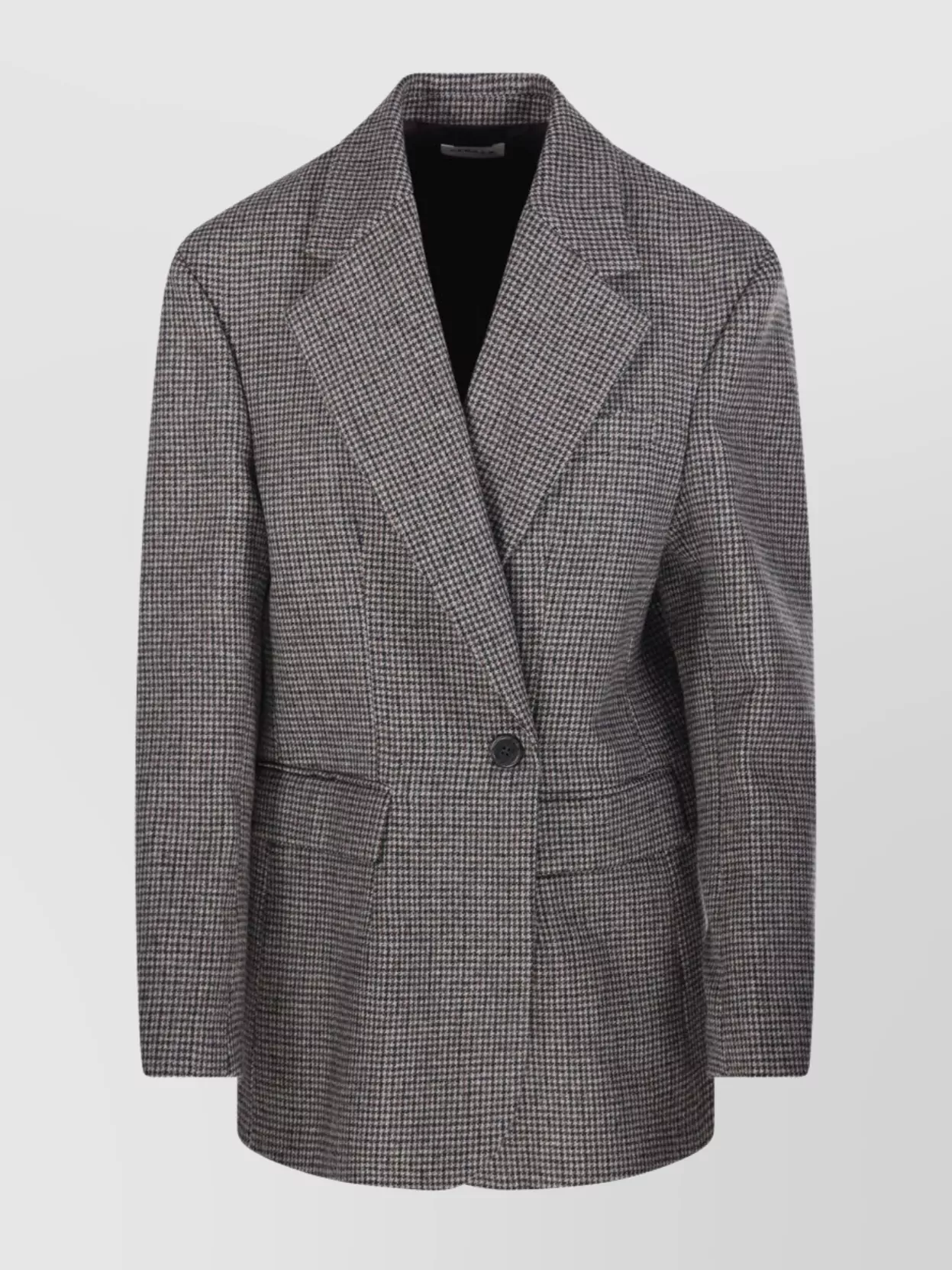 P.a.r.o.s.h Checked Pattern Front Pockets Long Sleeves In Metallic