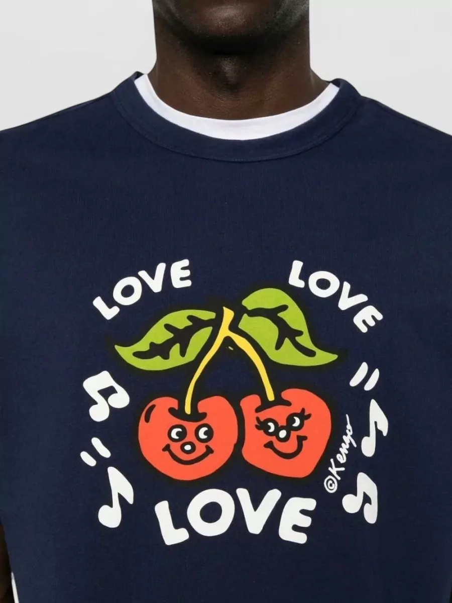 Kenzo Cotton Printed Crewneck T-Shirt