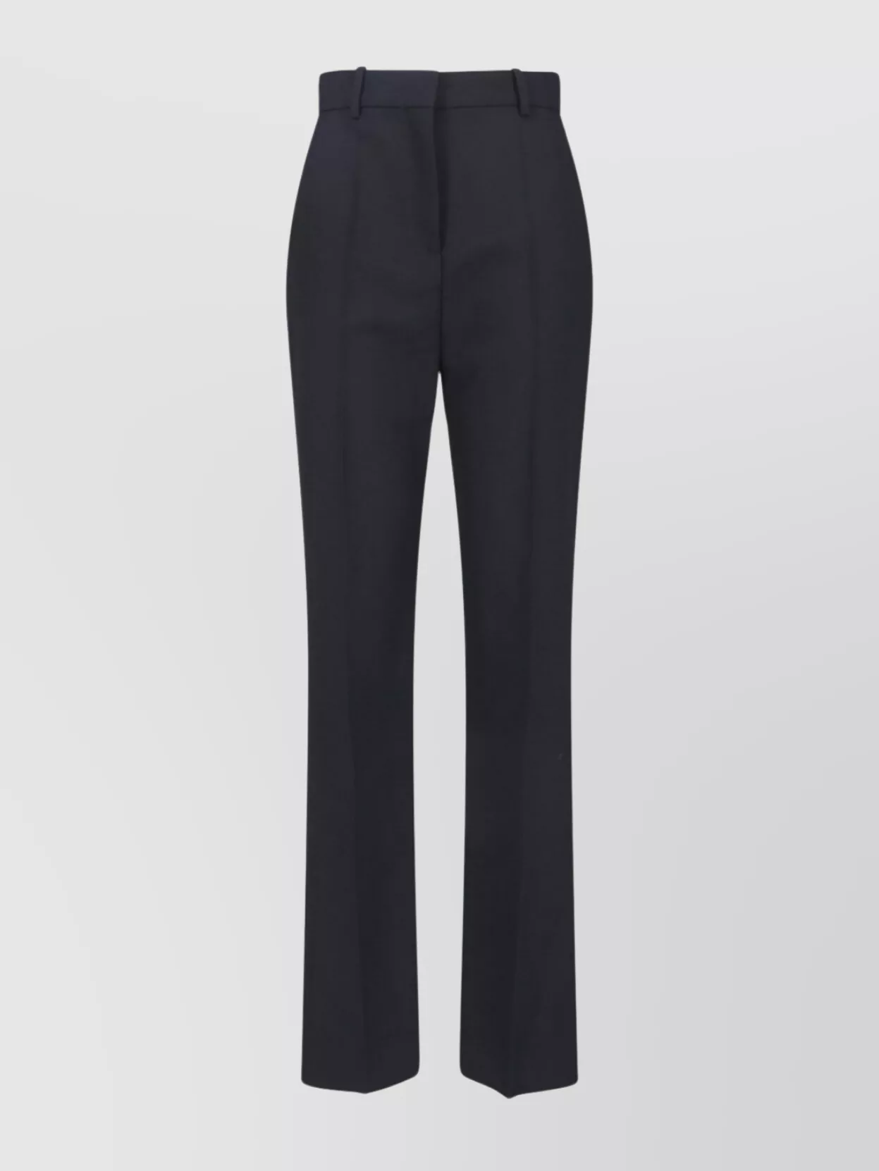 Calvin Klein Straight Leg Trousers With Belt Loops And Pockets In Black