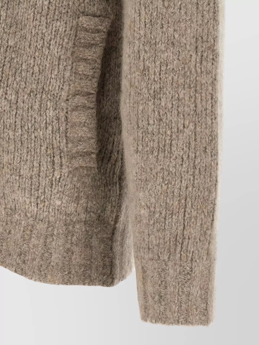 Brunello Cucinelli Cashmere Silk High-Neck Zip Cardigan