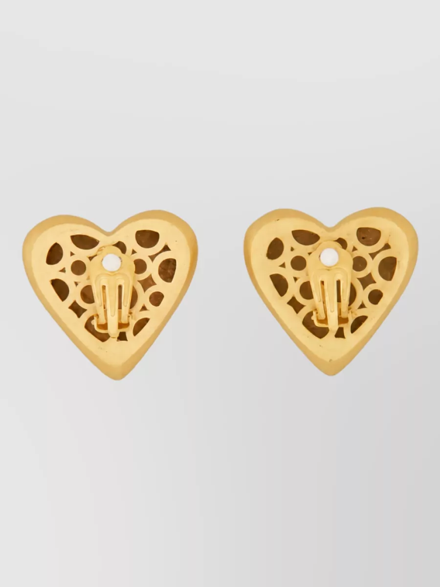 Dolce&Gabbana heart logo earrings