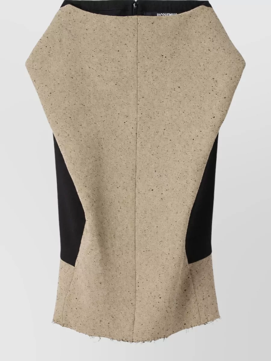 Jacquemus Midi Godet Fitted Skirt