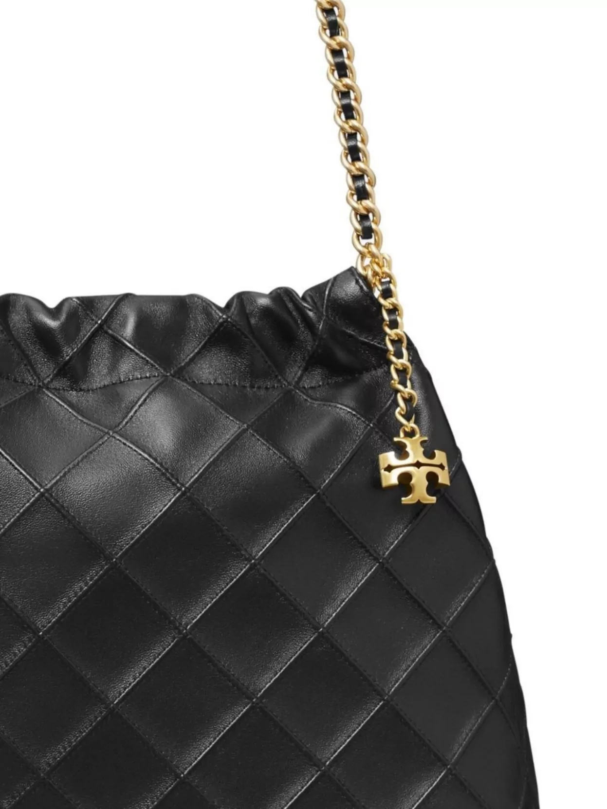Tory Burch Fleming Lamb Leather Shoulder Bag