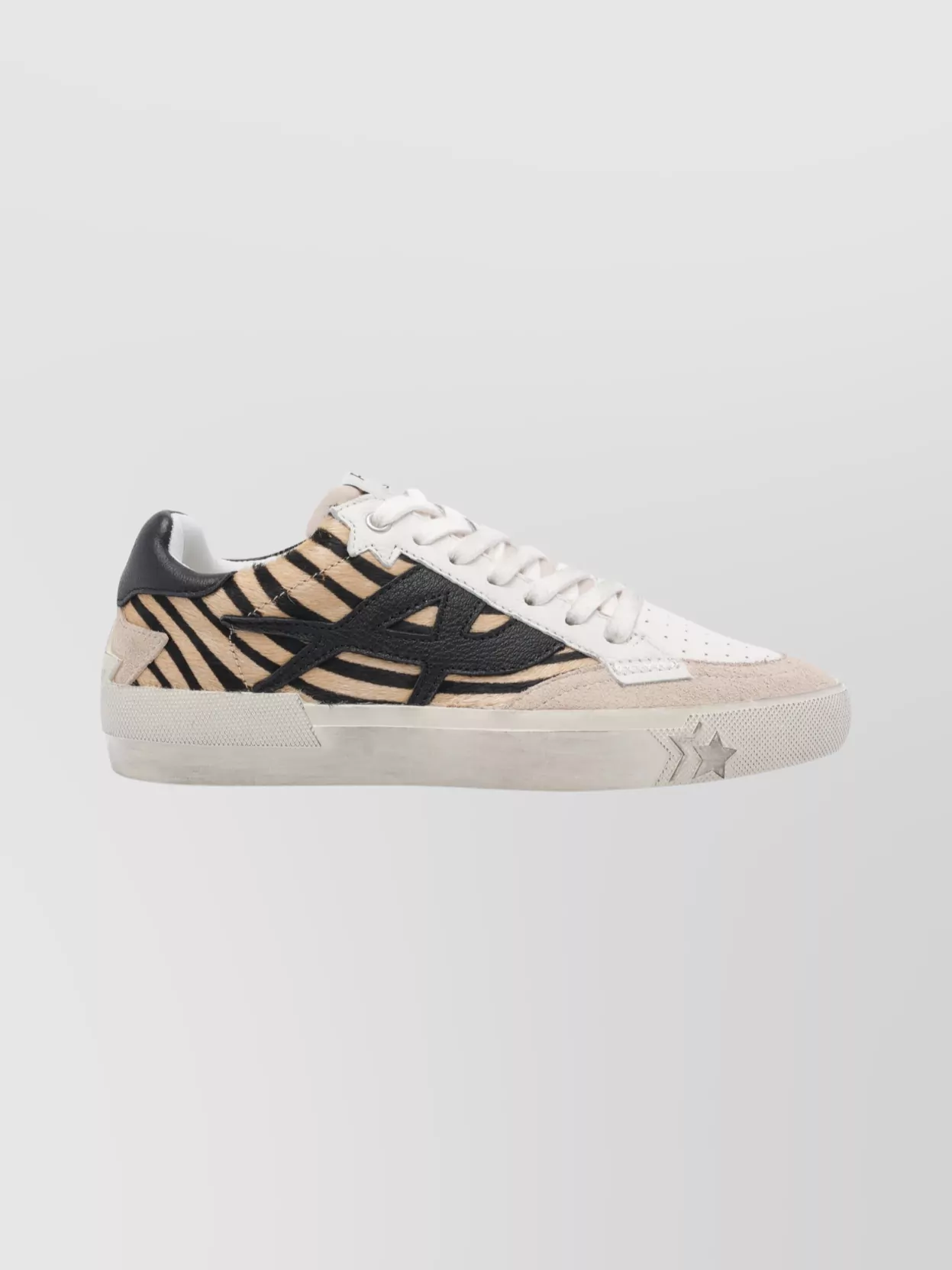 Ash Contemporary Low Top Sneakers With Contrast Panels In Multi