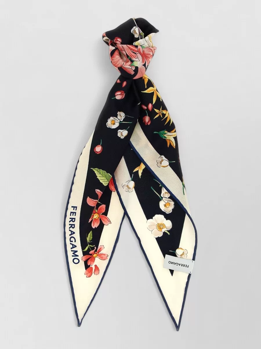 Ferragamo silk primavera print scarf