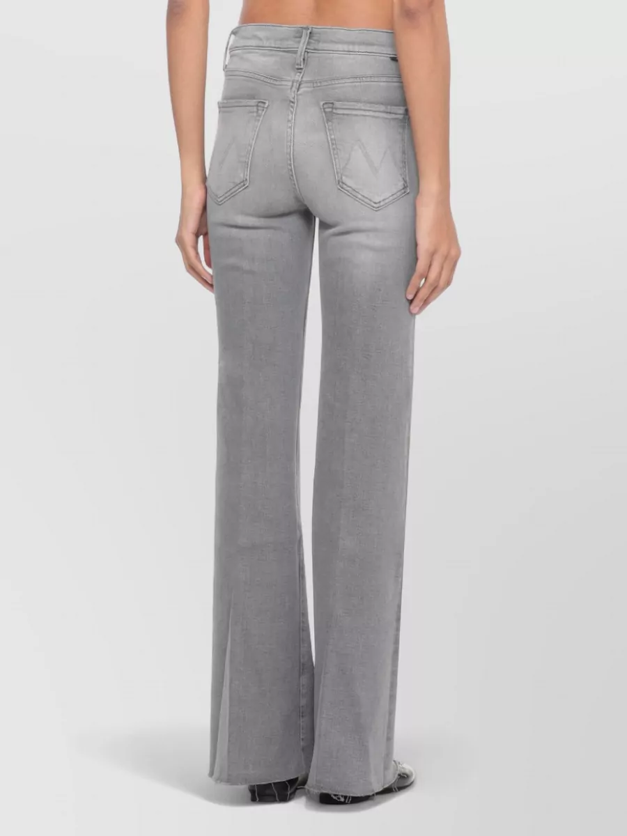 Mother Straight Cut Jeans Belt Loops Five Pockets